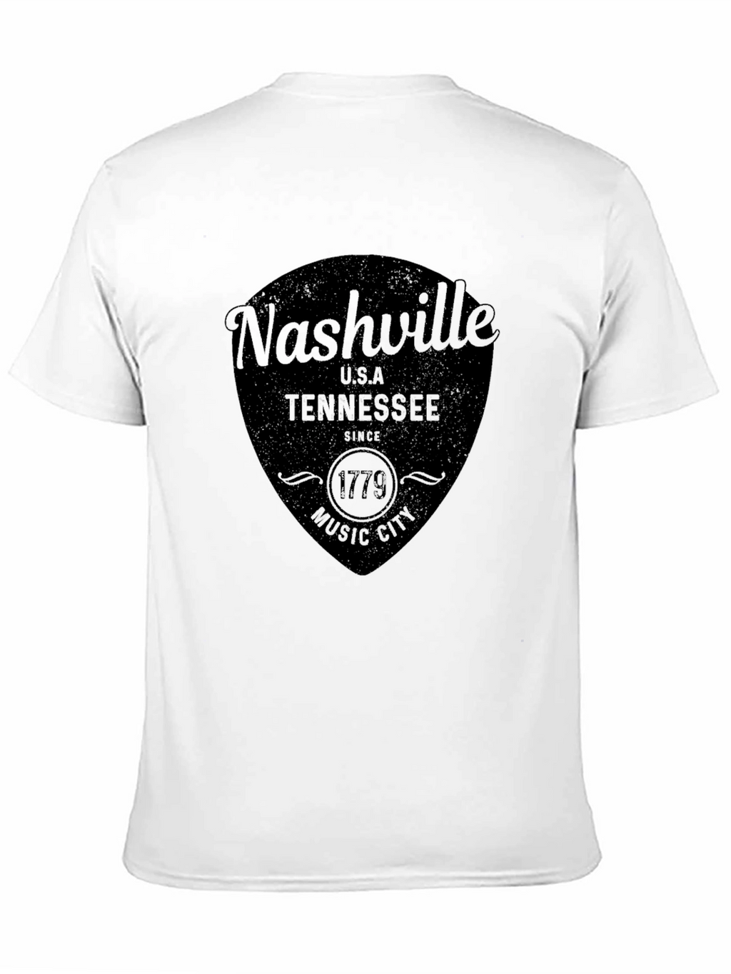 Nashville Tennessee Black Graphic T-Shirt