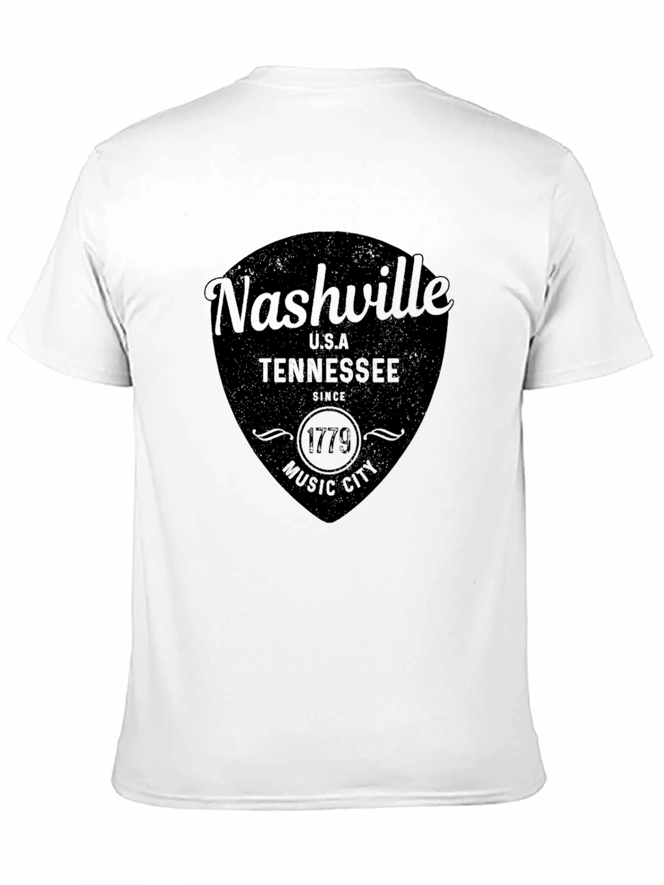 Nashville Tennessee Black Graphic T-Shirt