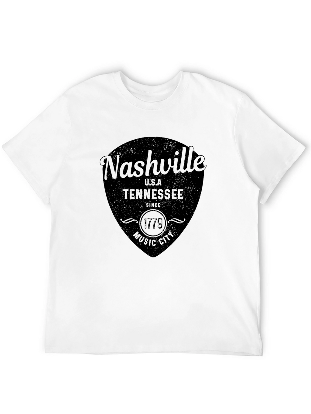 Nashville Tennessee Black Graphic T-Shirt