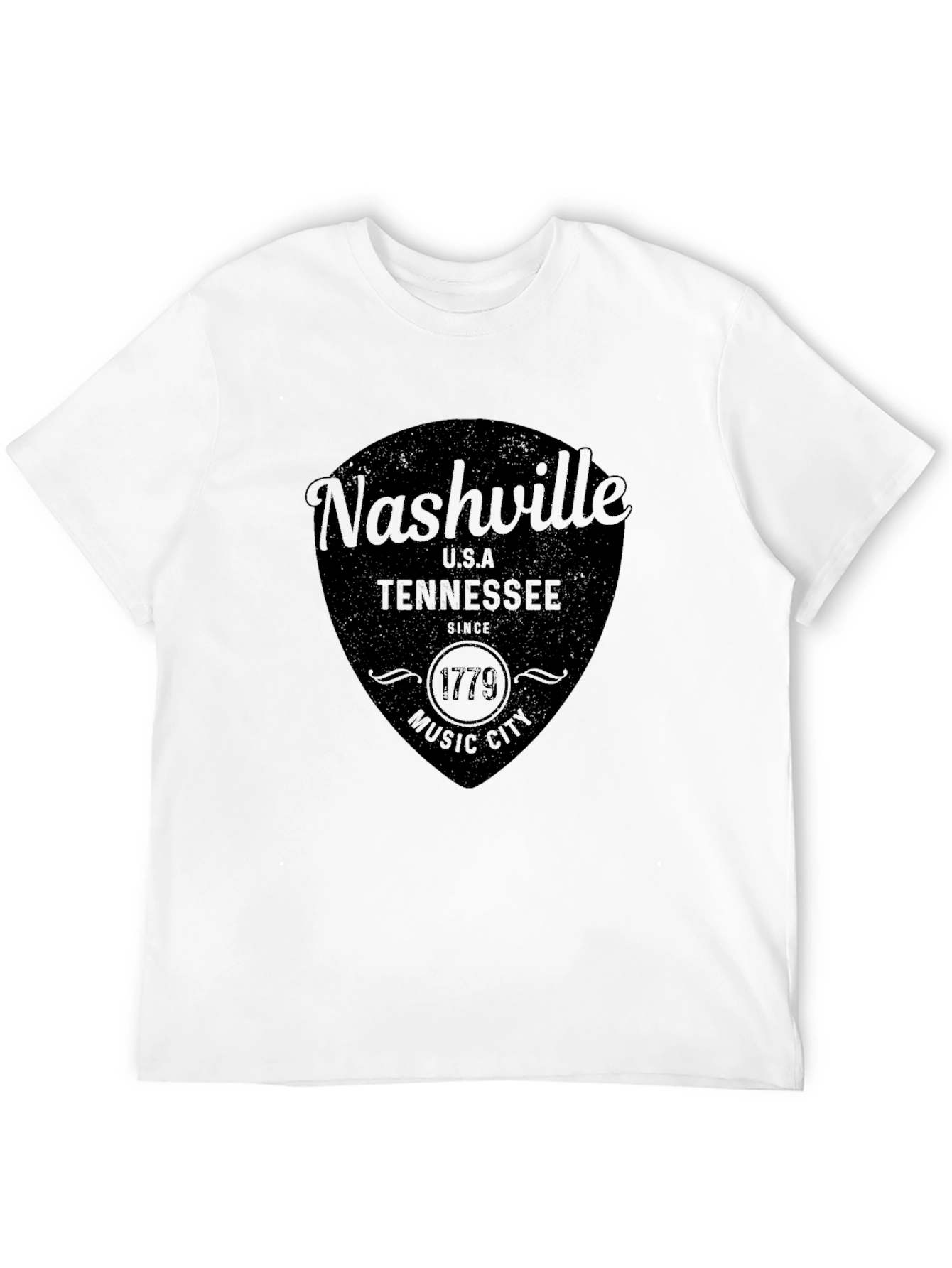 Nashville Tennessee Black Graphic T-Shirt
