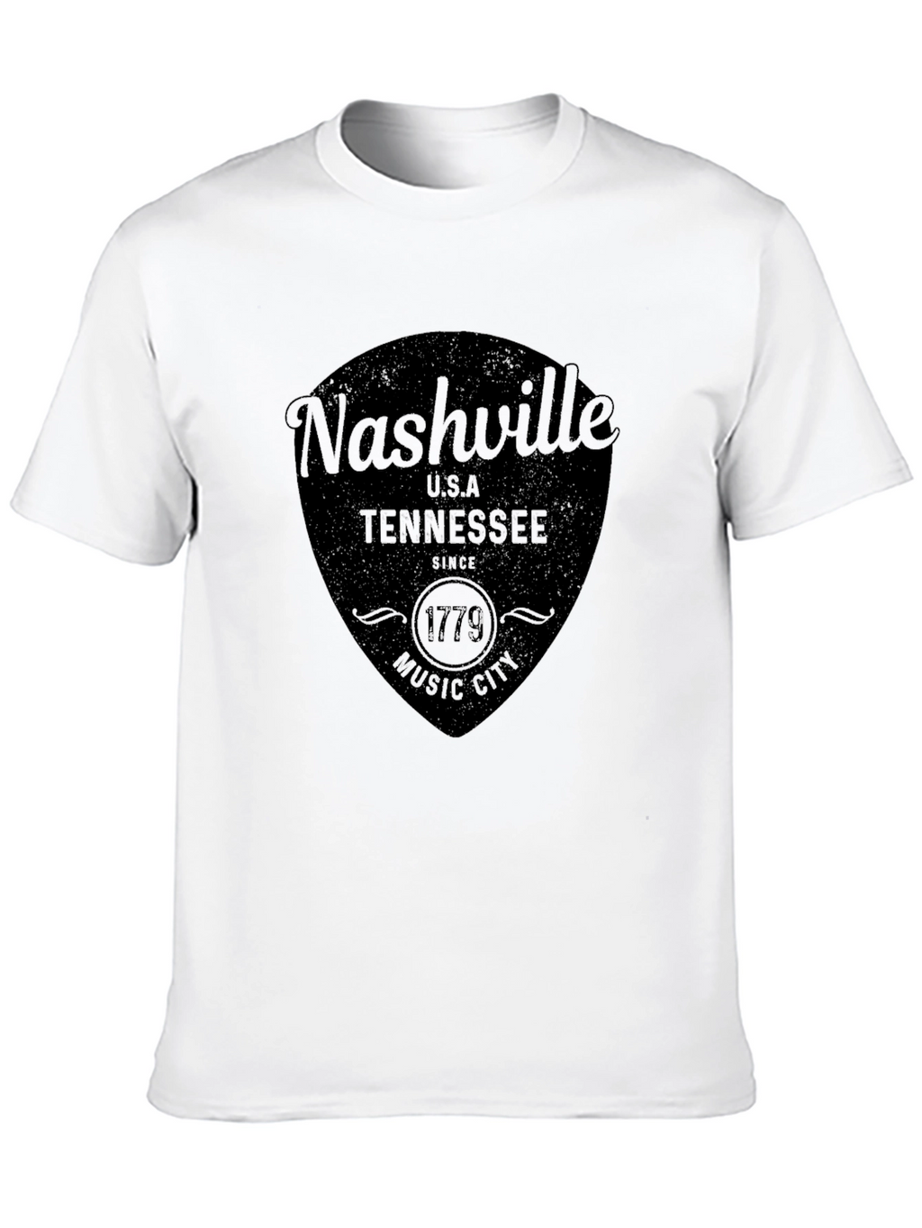 Nashville Tennessee Black Graphic T-Shirt
