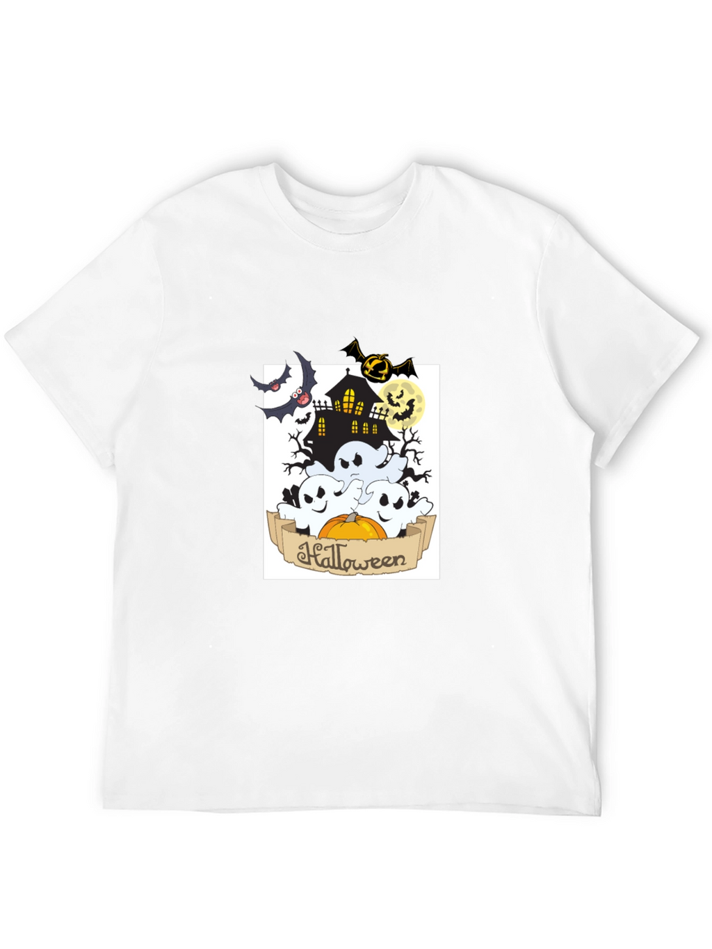 Spooky Halloween Black Graphic Tee