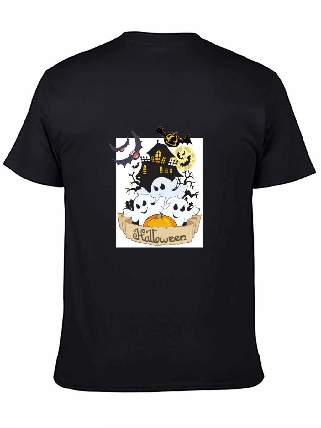 Spooky Halloween Black Graphic Tee