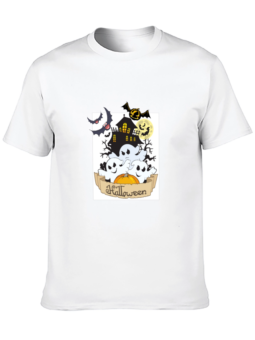 Spooky Halloween Black Graphic Tee