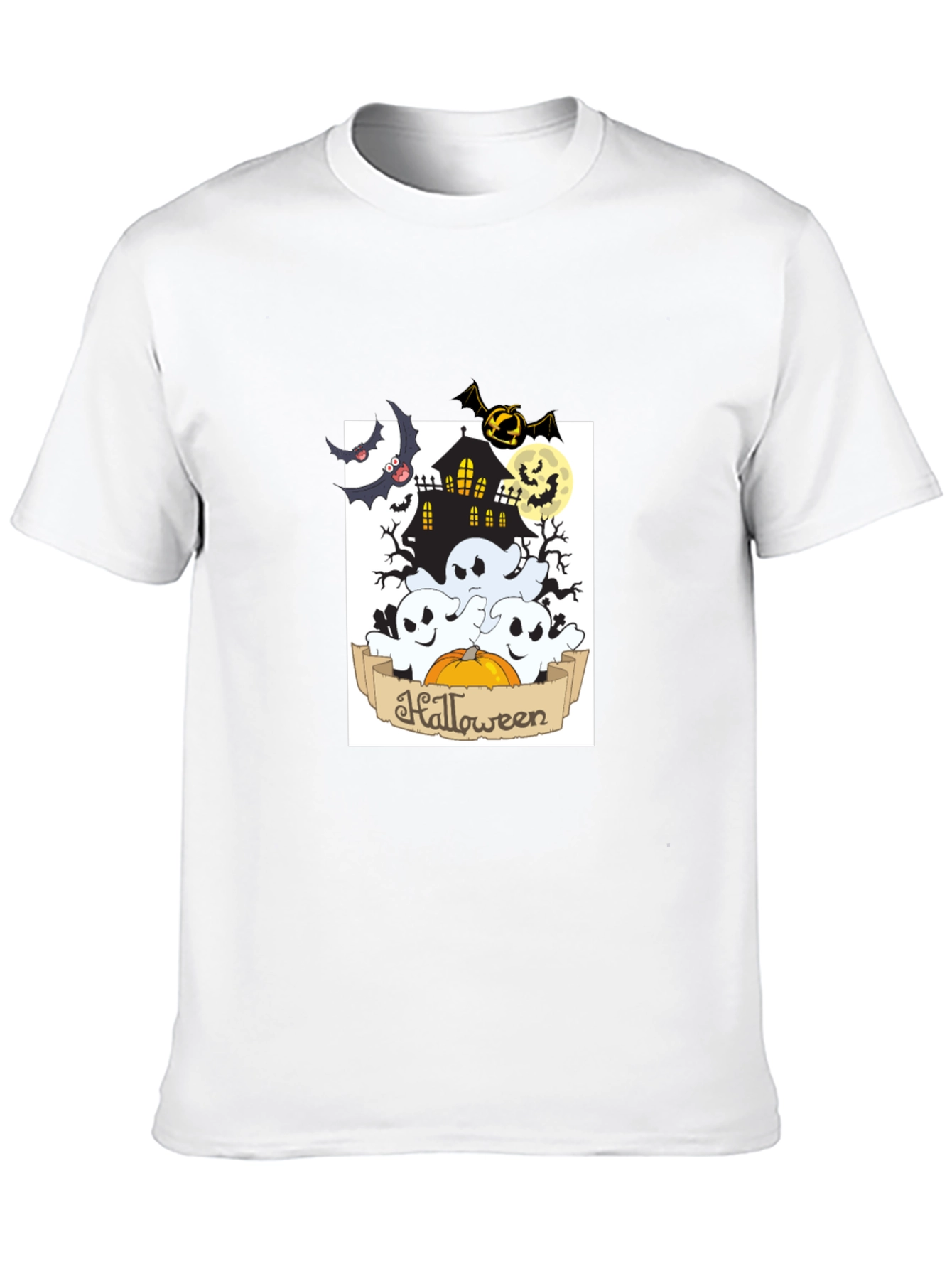 Spooky Halloween Black Graphic Tee