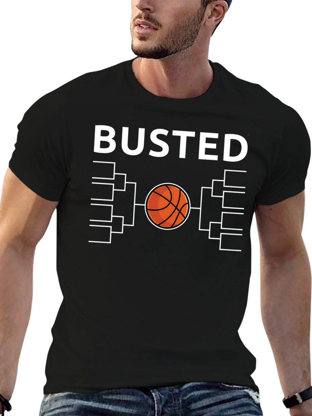 Busted Bracket Basketball T-Shirt