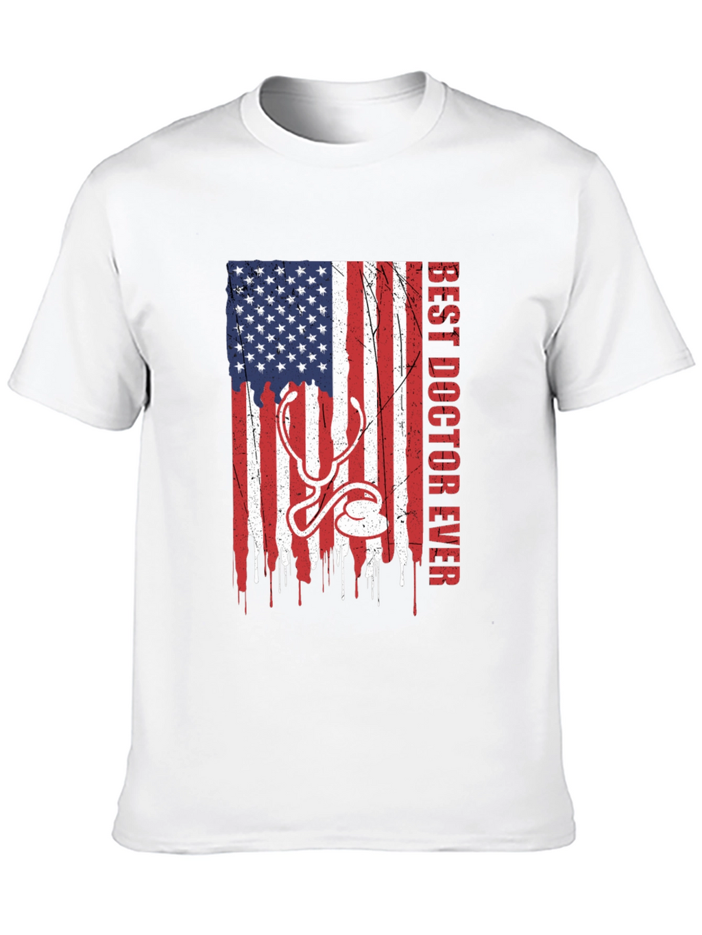 Best Doctor Ever American Flag T-Shirt