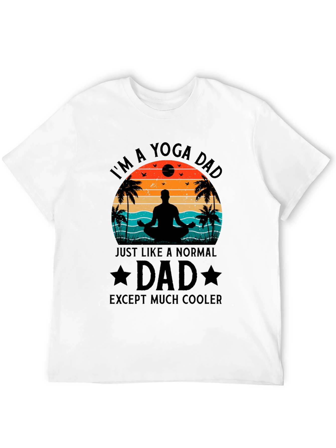 Yoga Dad Black T-Shirt - Cool Fathers Day Gift