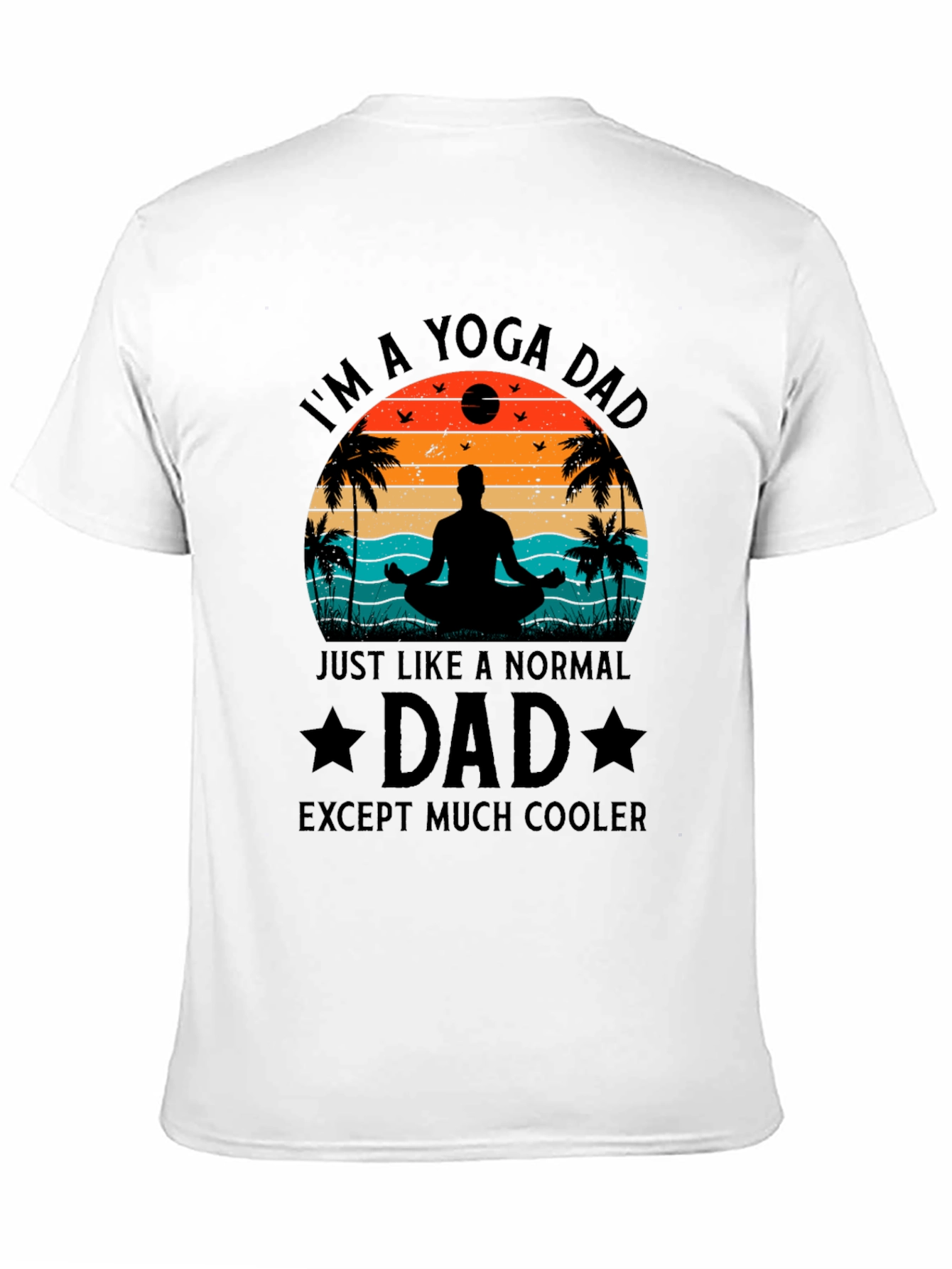 Yoga Dad Black T-Shirt - Cool Fathers Day Gift