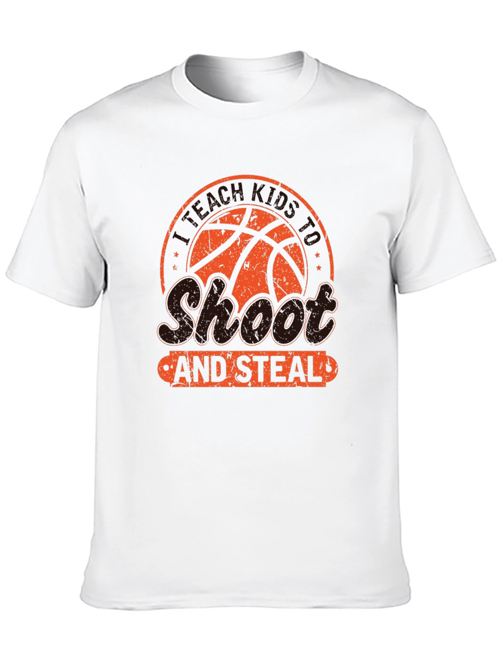 Shoot and Steal Basketball Graphic T-Shirt