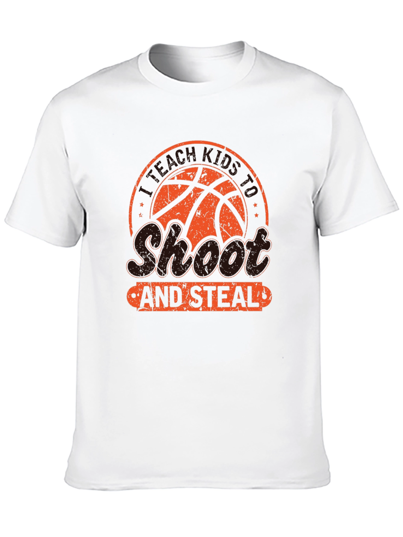 Shoot and Steal Basketball Graphic T-Shirt