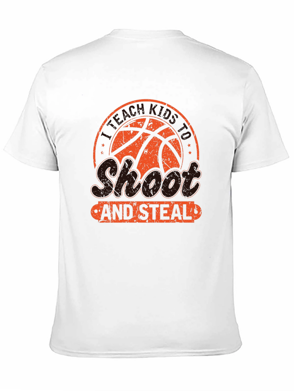 Shoot and Steal Basketball Graphic T-Shirt