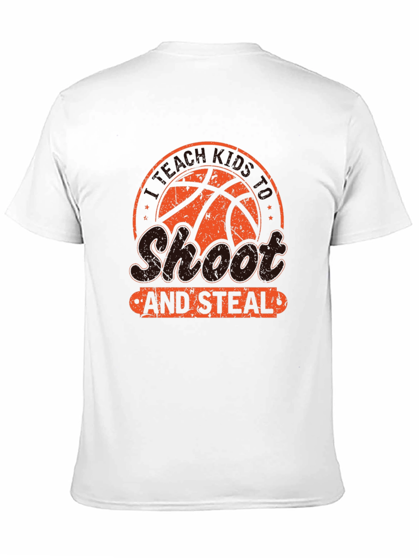 Shoot and Steal Basketball Graphic T-Shirt