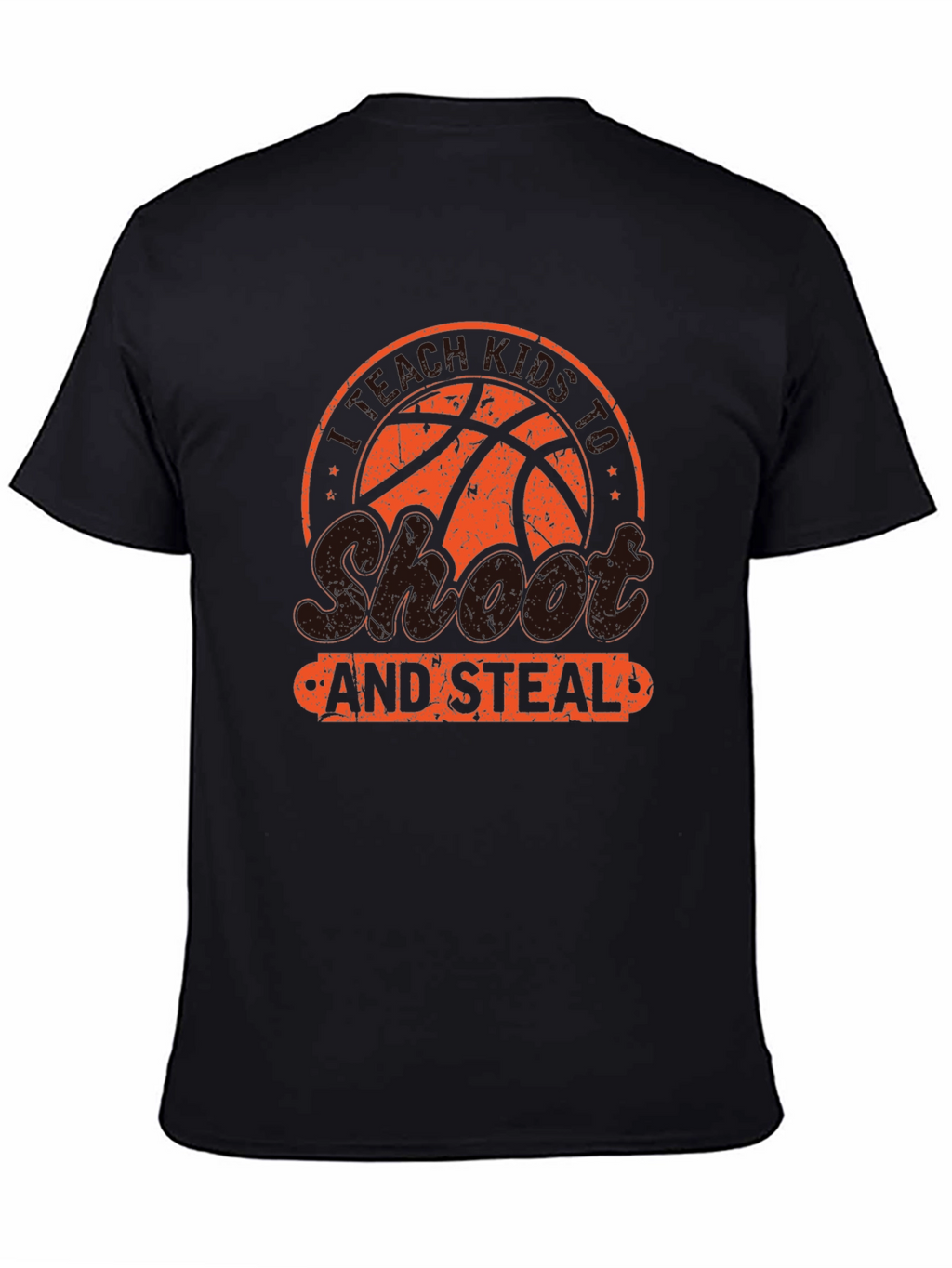 Shoot and Steal Basketball Graphic T-Shirt