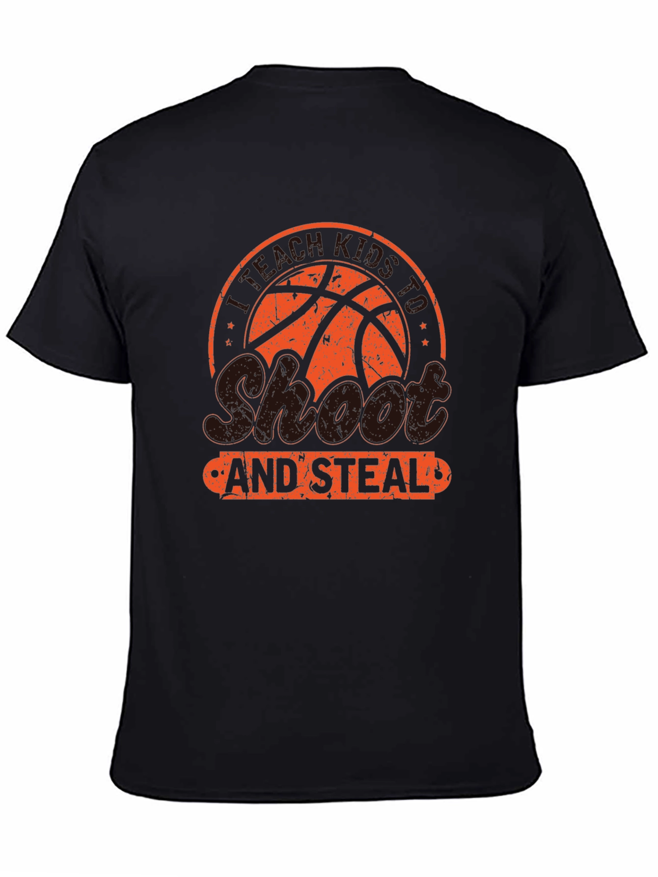 Shoot and Steal Basketball Graphic T-Shirt
