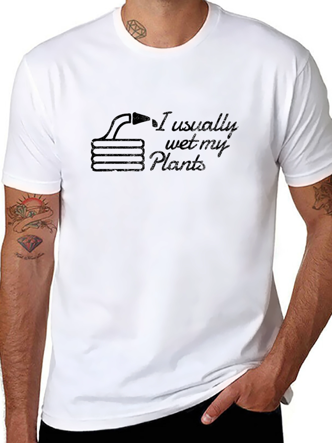 I Usually Wet My Plants Humor T-Shirt