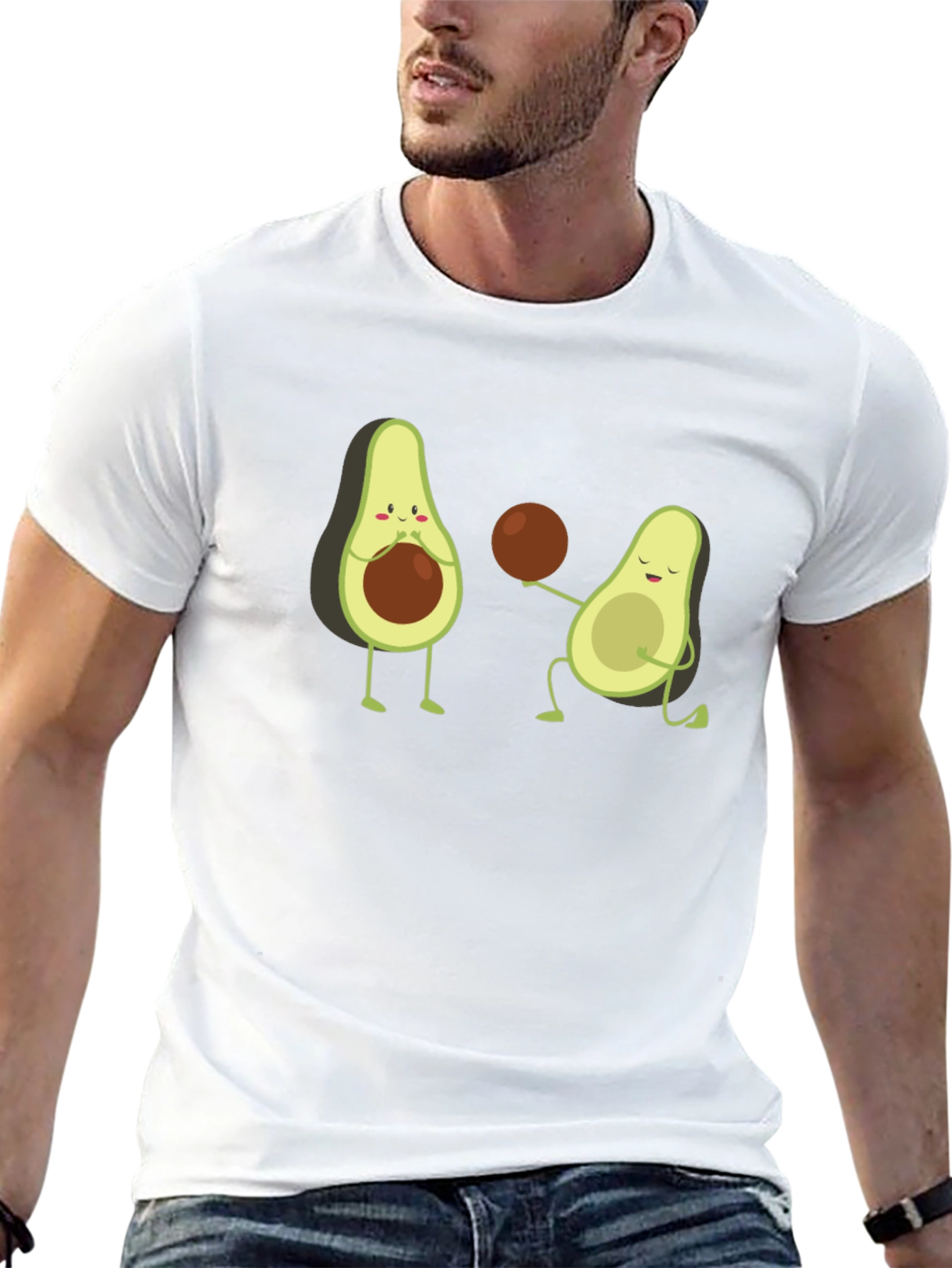 Avocado Basketball Graphic Tee