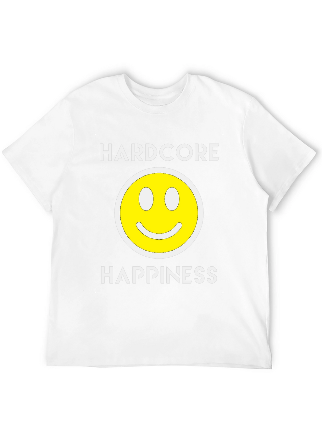 Hardcore Happiness Graphic T-Shirt - Black