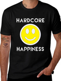 Hardcore Happiness Graphic T-Shirt - Black