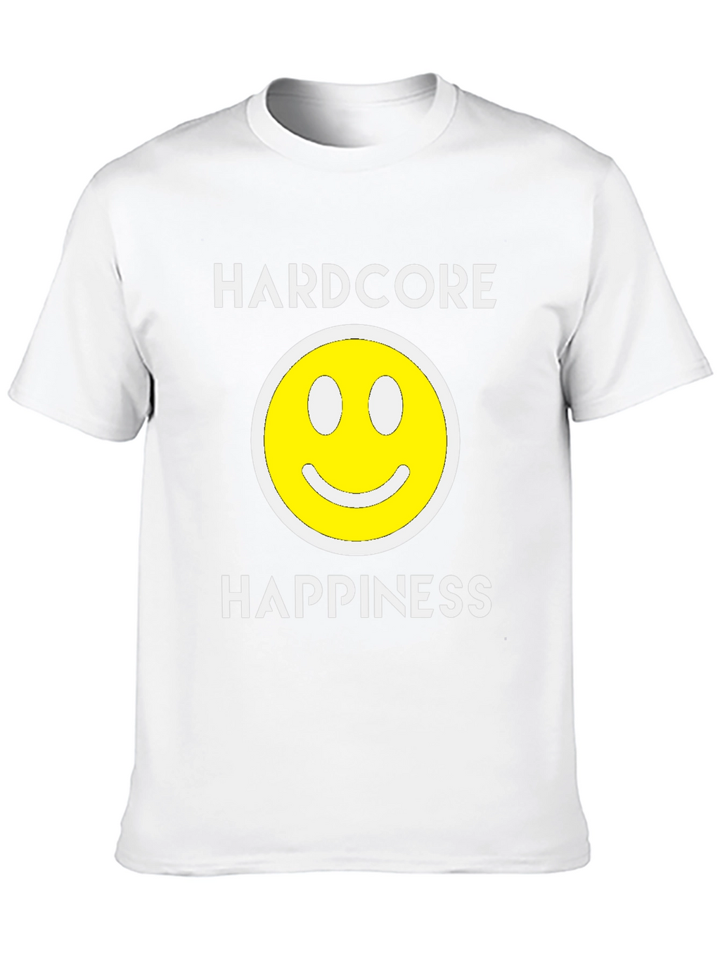 Hardcore Happiness Graphic T-Shirt - Black