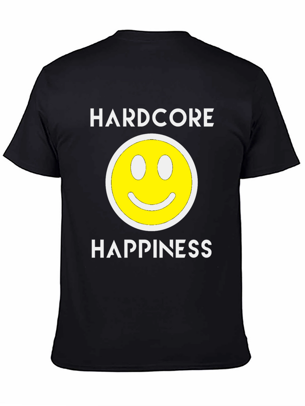 Hardcore Happiness Graphic T-Shirt - Black