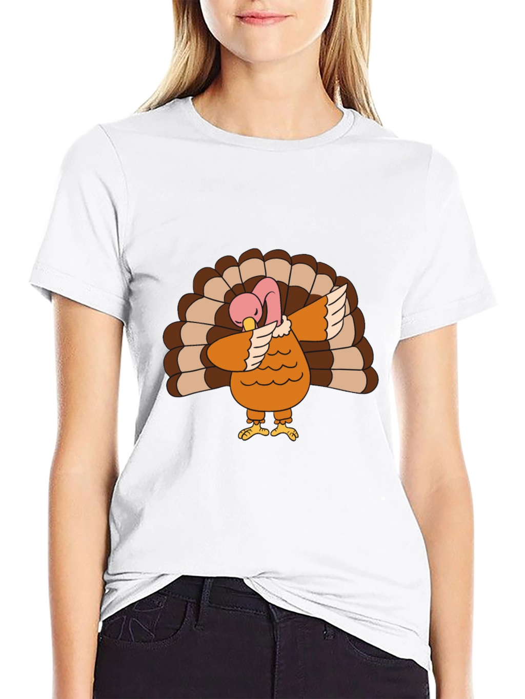 Dabbing Turkey Graphic Tee - Thanksgiving Fun!