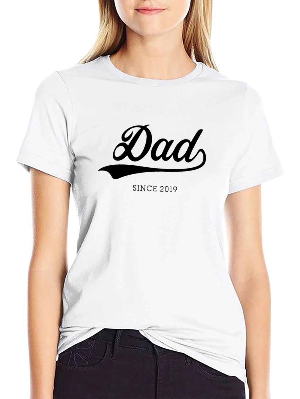Dad Since 2019 Black T-Shirt