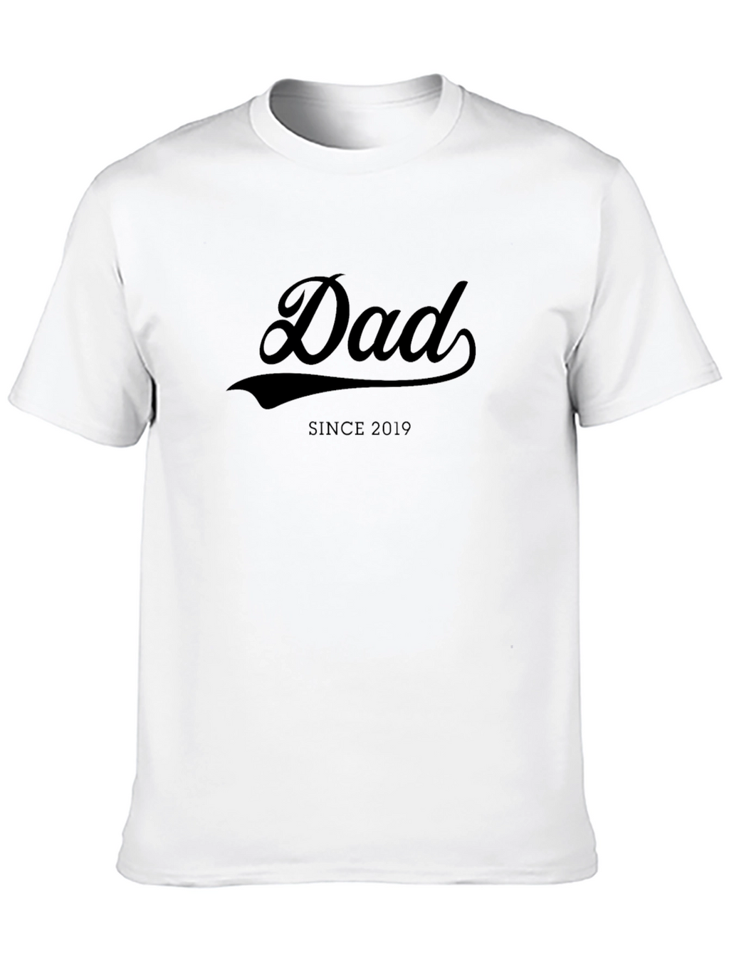 Dad Since 2019 Black T-Shirt