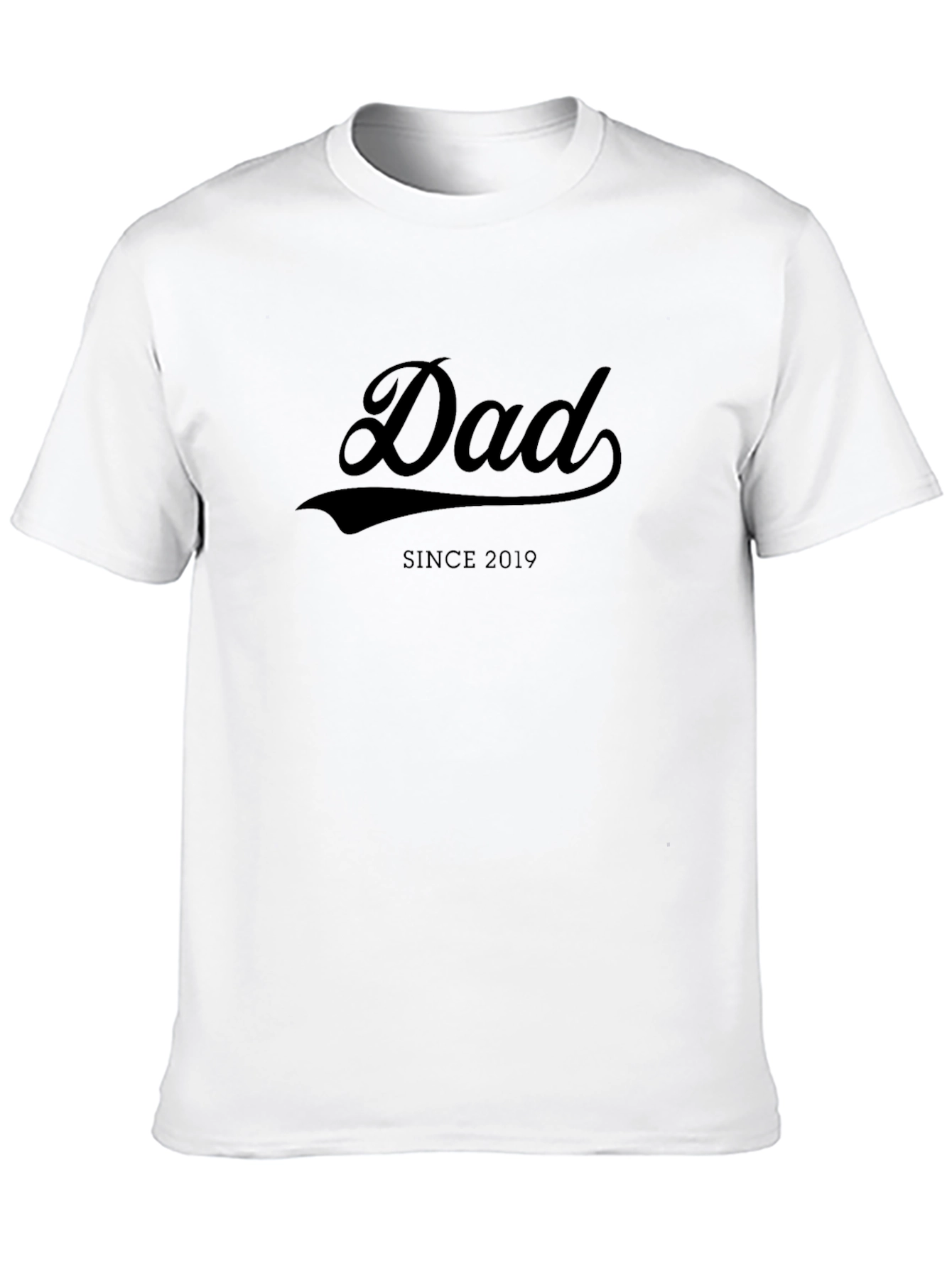 Dad Since 2019 Black T-Shirt