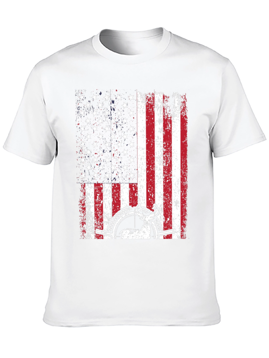 American Flag Deer Hunting Graphic Tee
