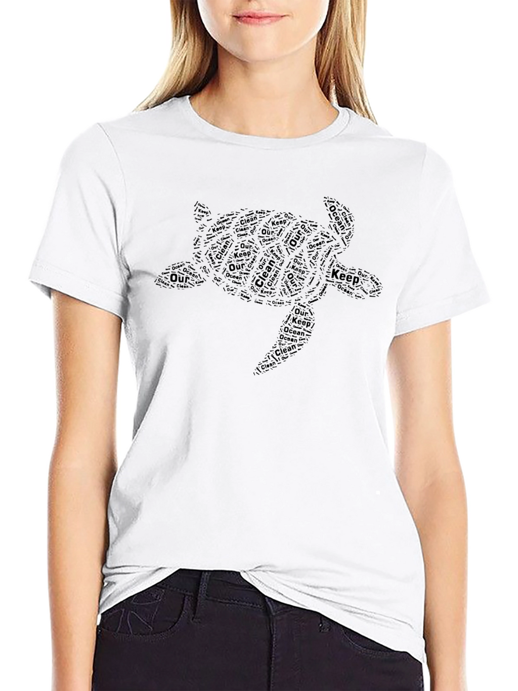 Keep Our Oceans Clean Turtle Graphic Tee