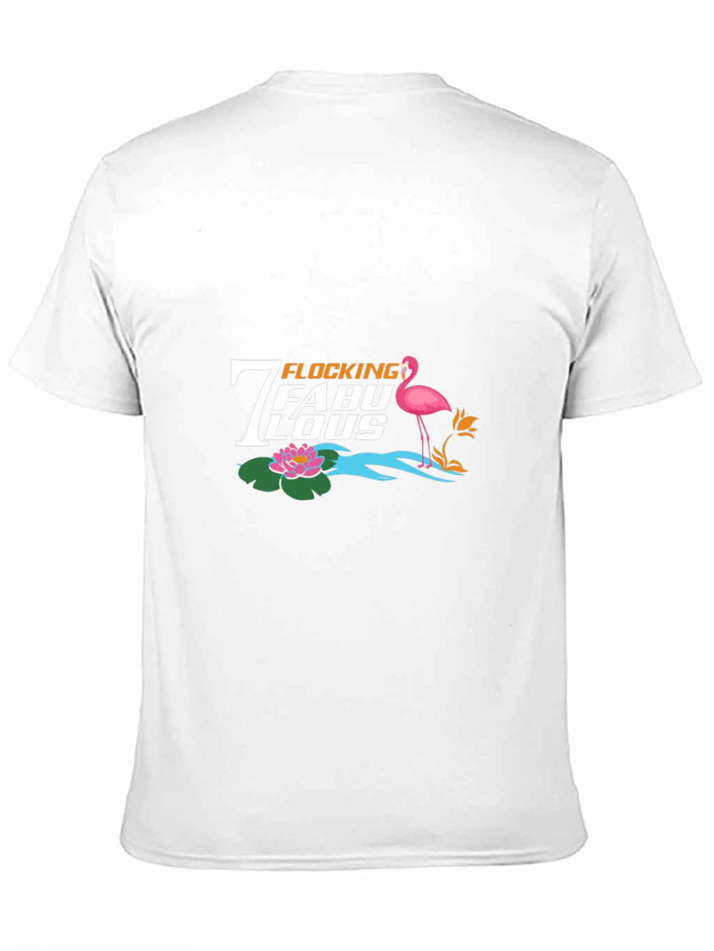Flocking Fabulous Flamingo Graphic Tee - Black