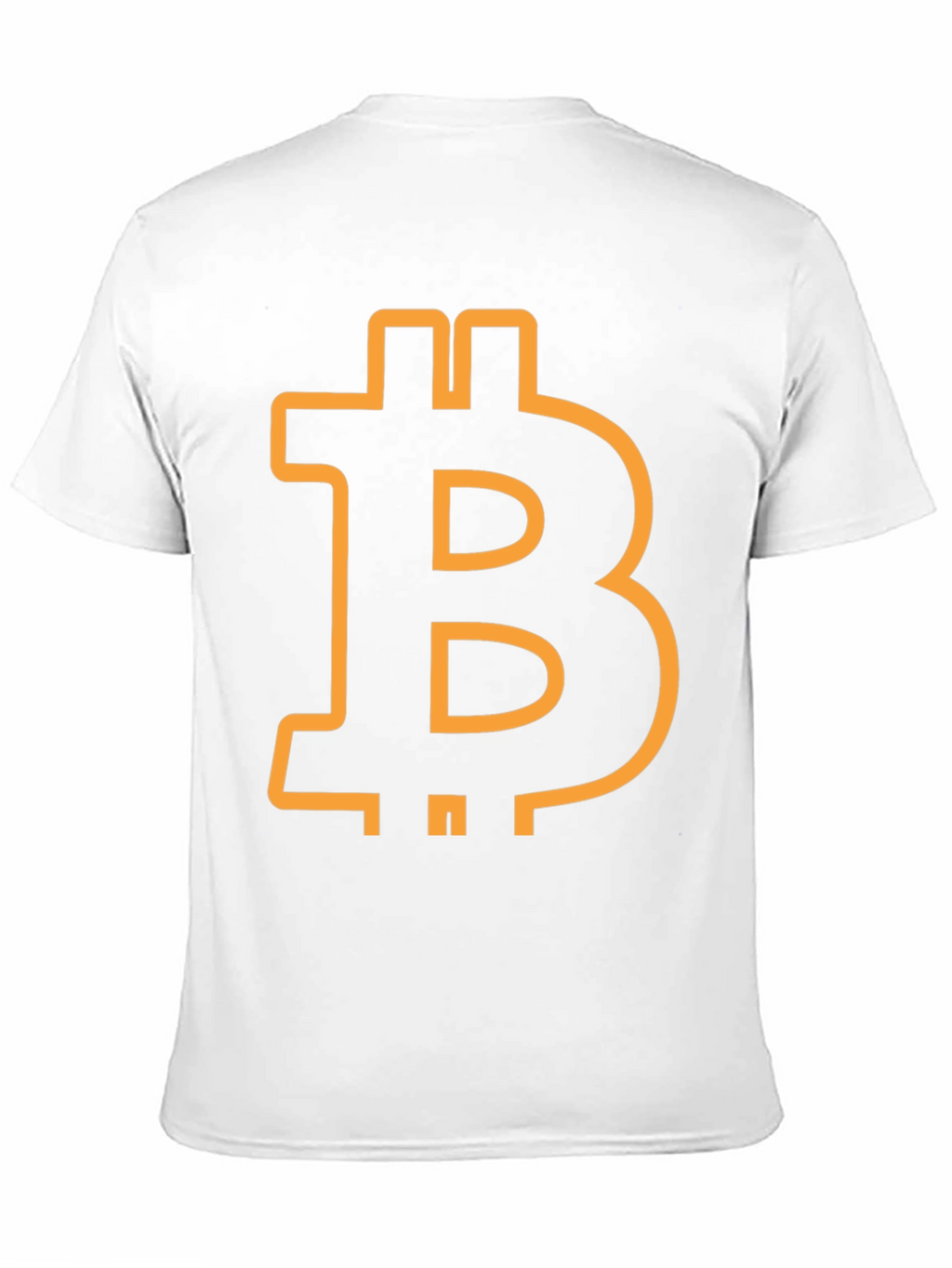 Bitcoin Symbol Graphic Tee - Black Cotton Blend