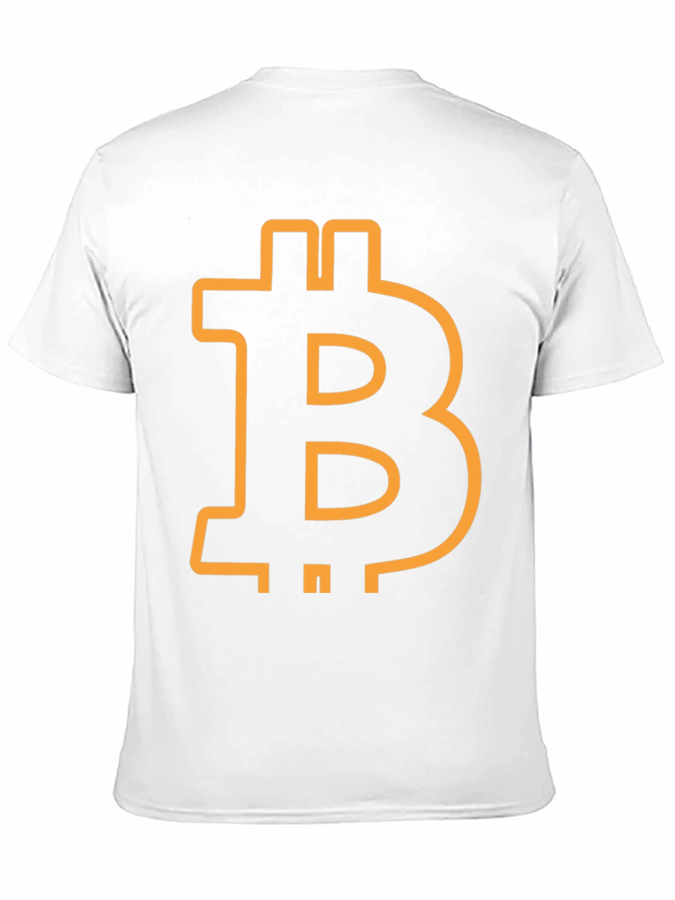 Bitcoin Symbol Graphic Tee - Black Cotton Blend
