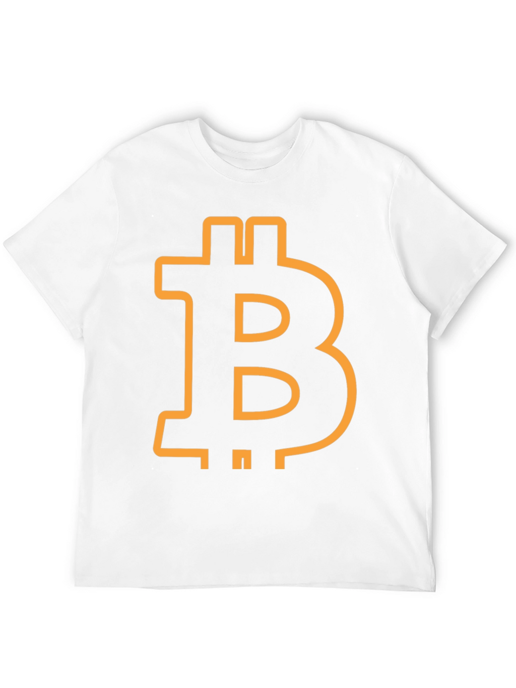 Bitcoin Symbol Graphic Tee - Black Cotton Blend