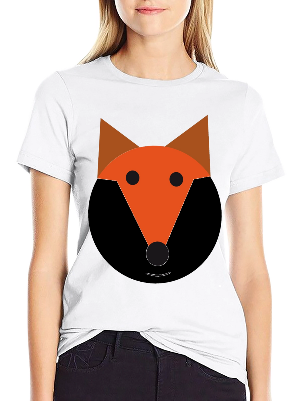 Fox Graphic Tee - Black Cotton Blend