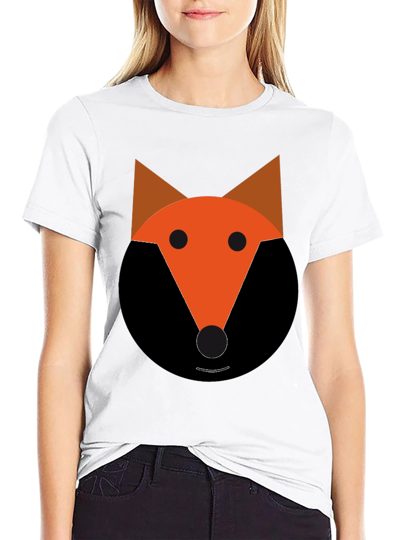 Fox Graphic Tee - Black Cotton Blend