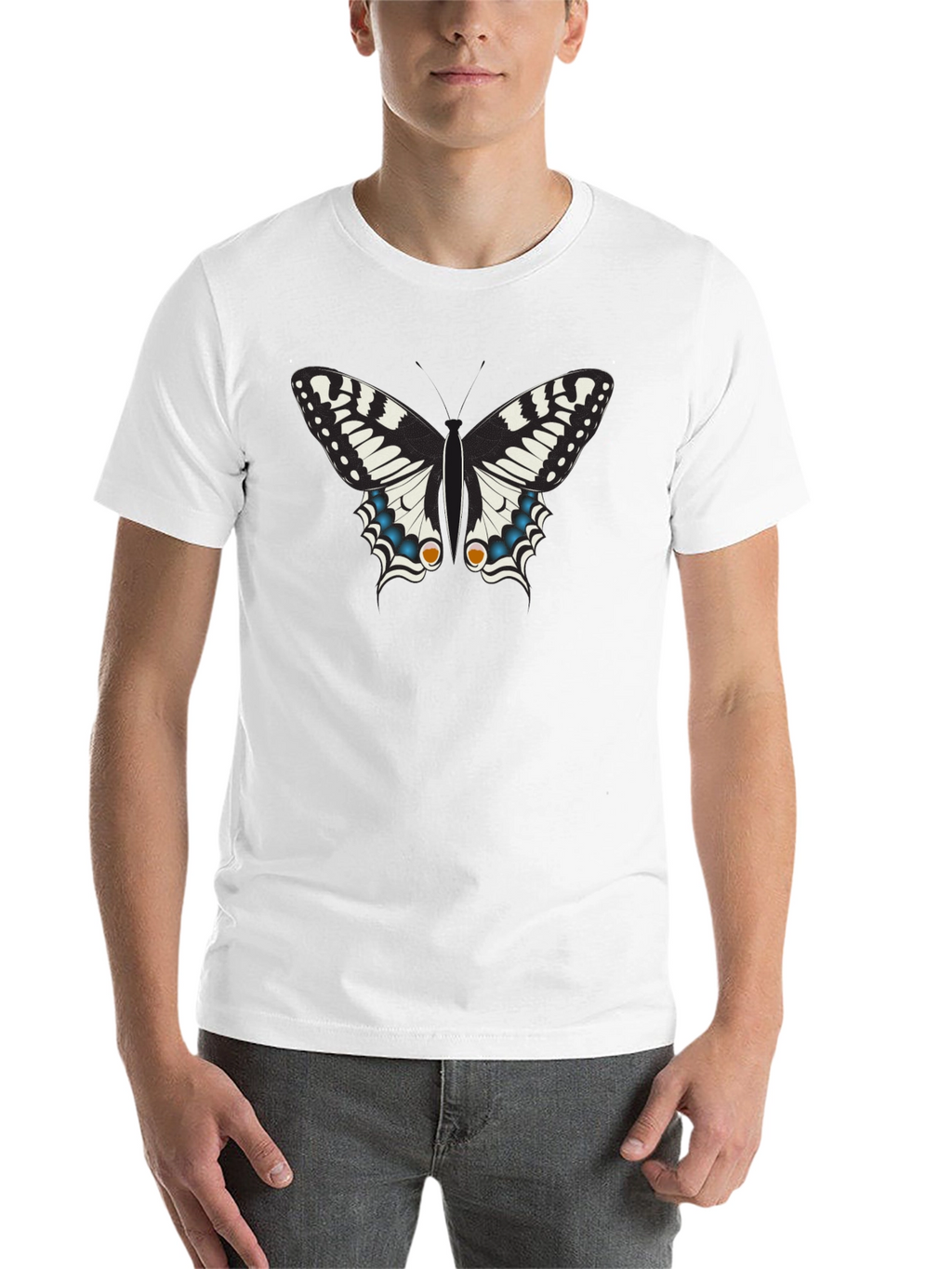 Butterfly Graphic Black T-Shirt