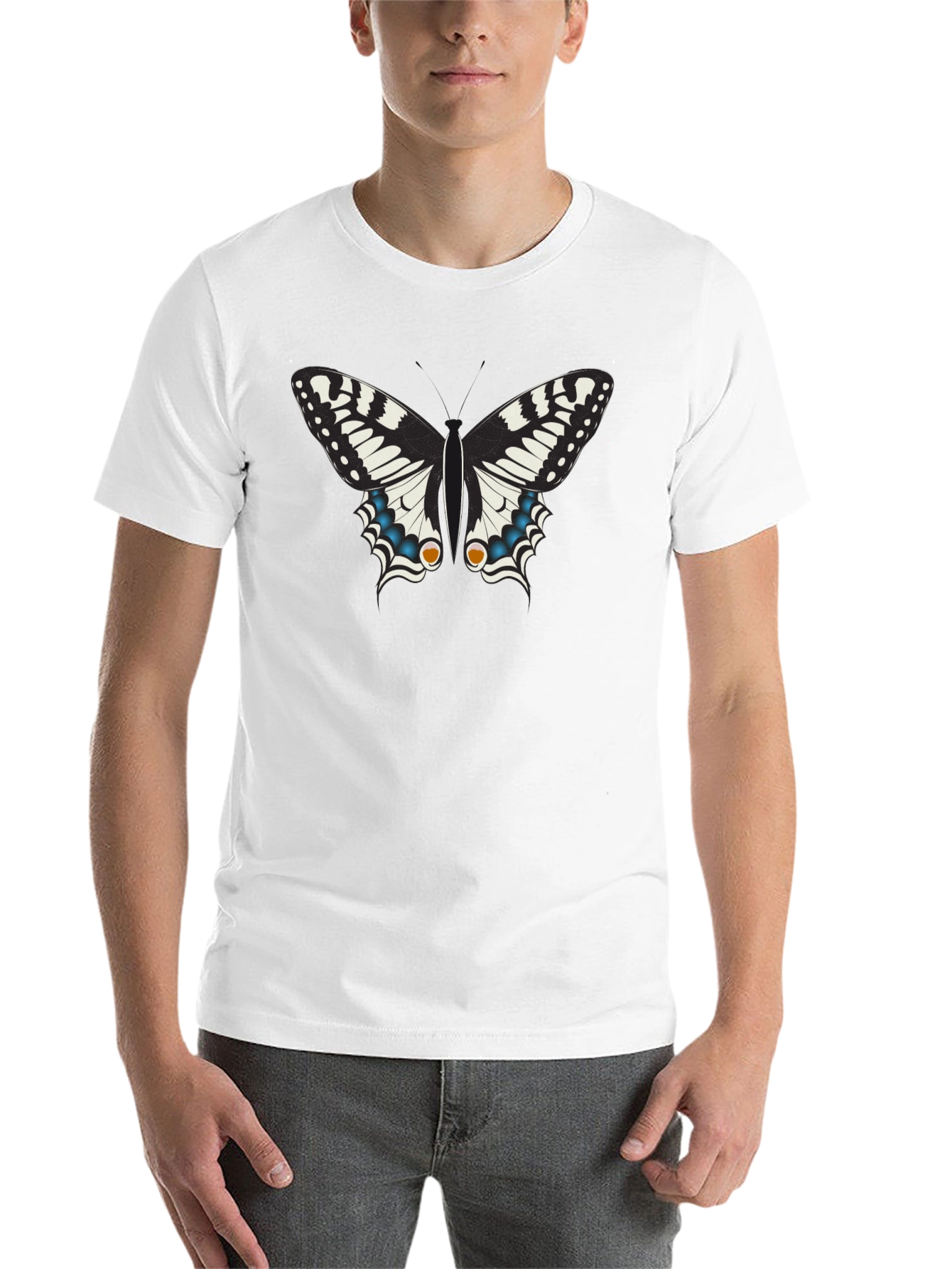 Butterfly Graphic Black T-Shirt