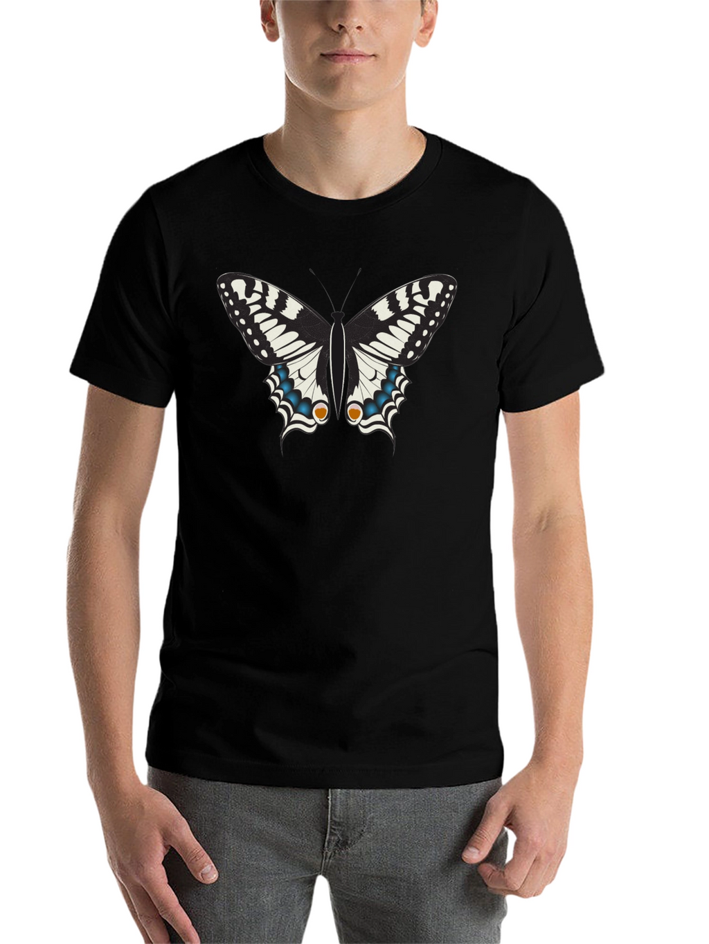 Butterfly Graphic Black T-Shirt