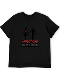 Affection Lasts A Lifetime Black Graphic T-Shirt