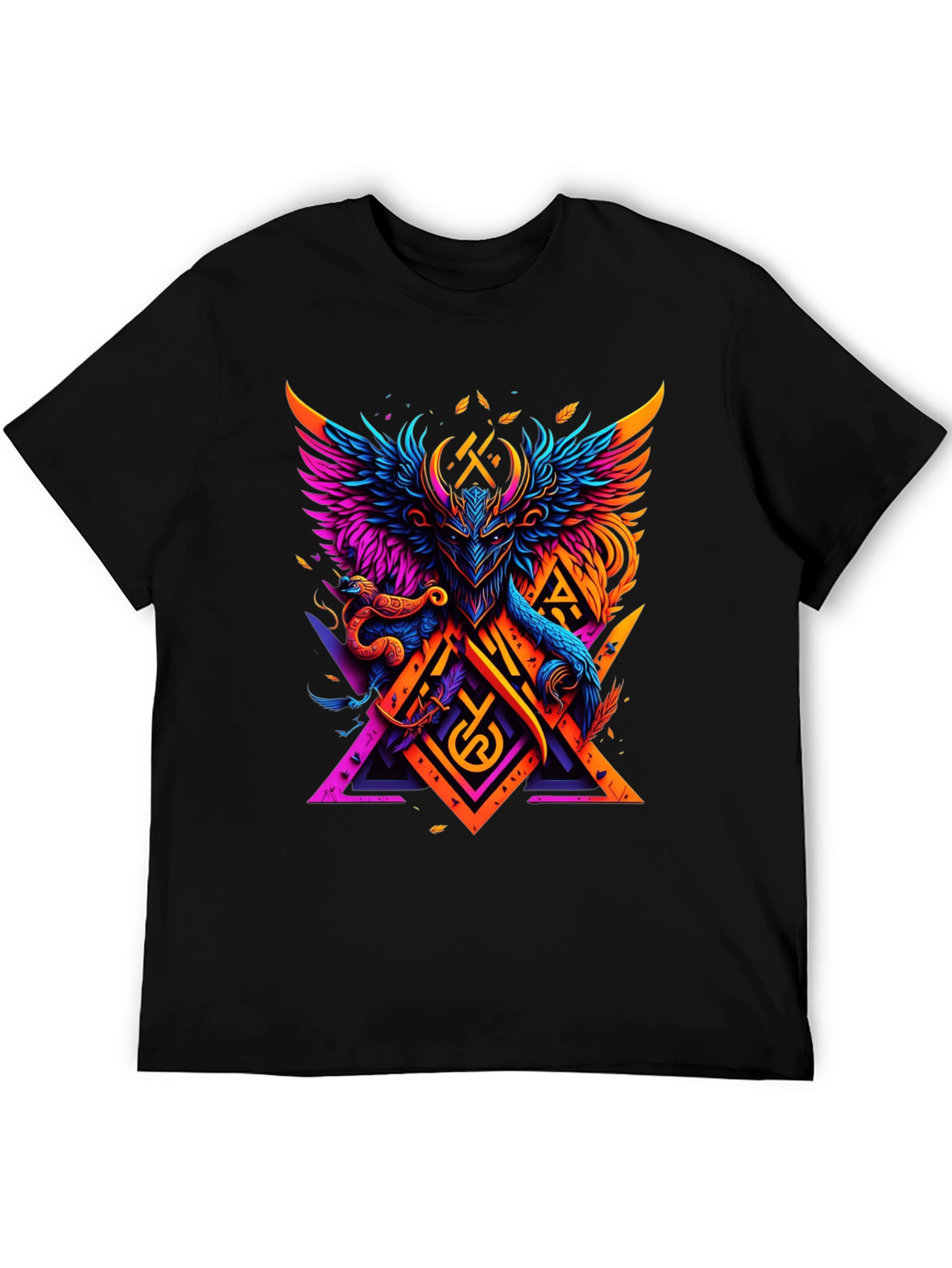 Viking Myth Colorful Graphic Tee - Mens