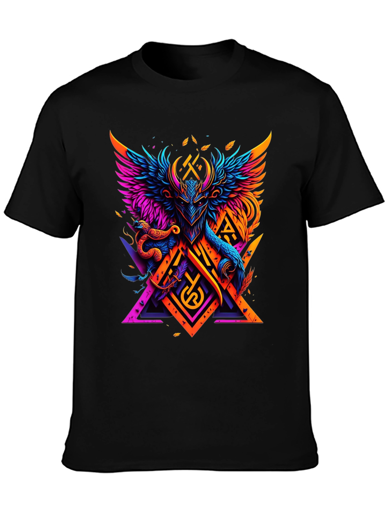 Viking Myth Colorful Graphic Tee - Mens