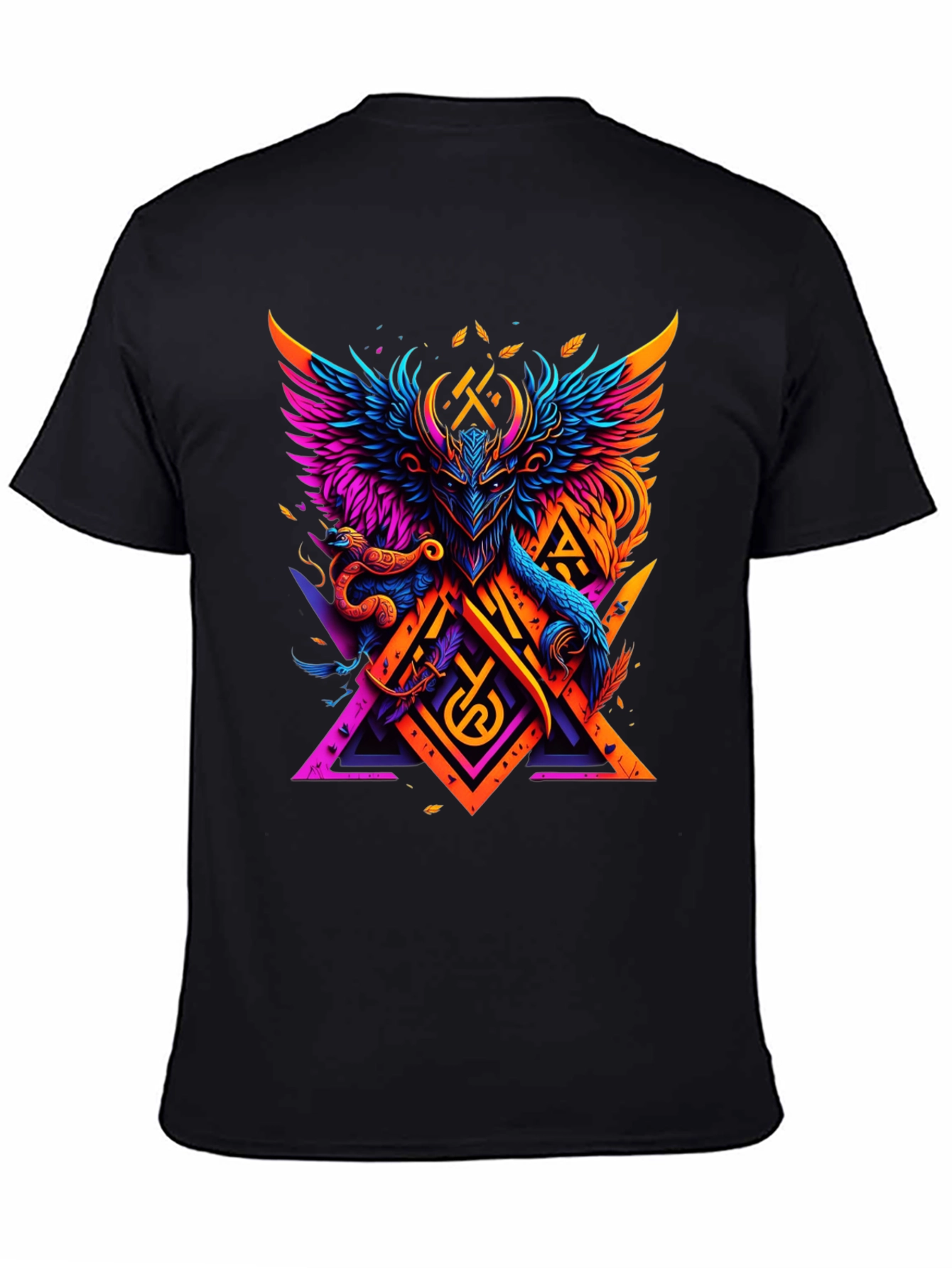 Viking Myth Colorful Graphic Tee - Mens