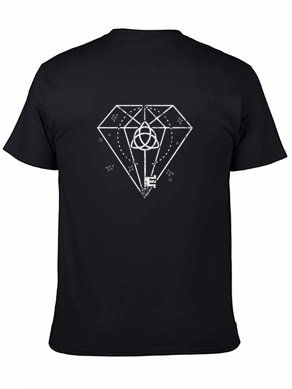 Diamond Key Graphic Tee - Unisex Black T-Shirt