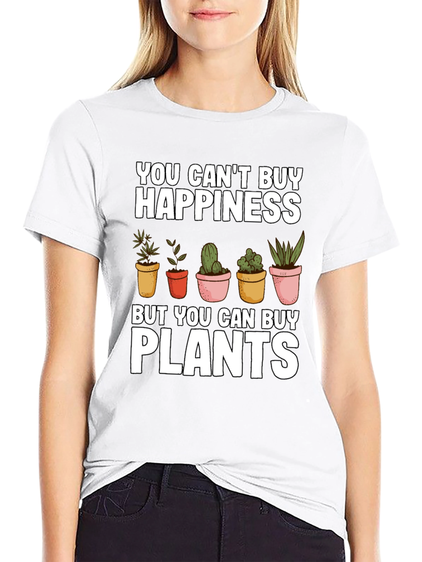 Funny Plant Lover T-Shirt: You Cant Buy Happiness