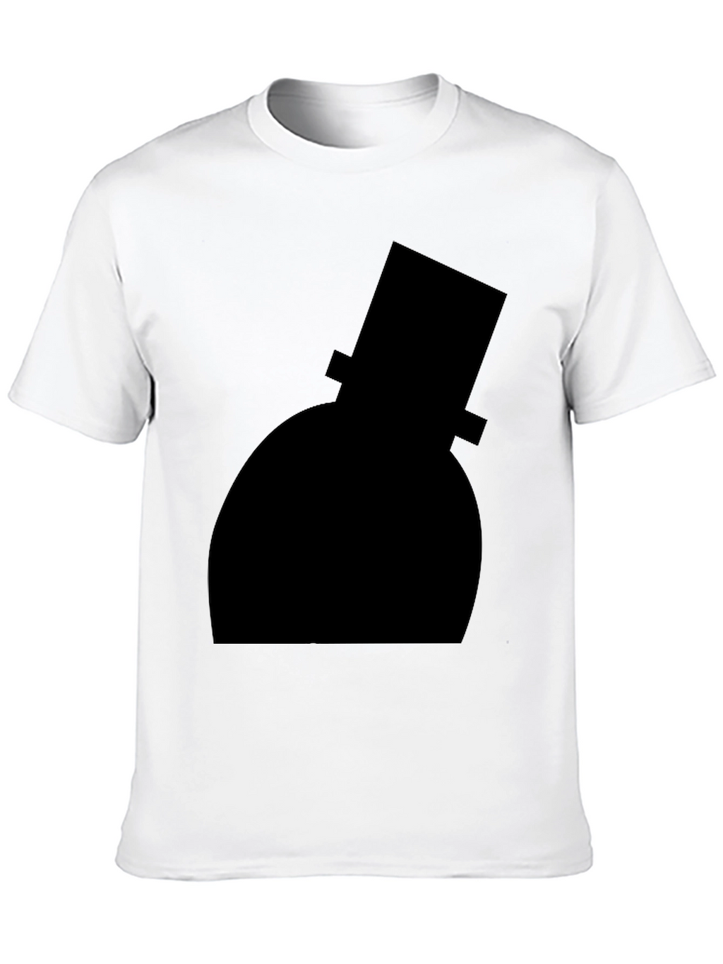 Top Hat Silhouette Black T-Shirt