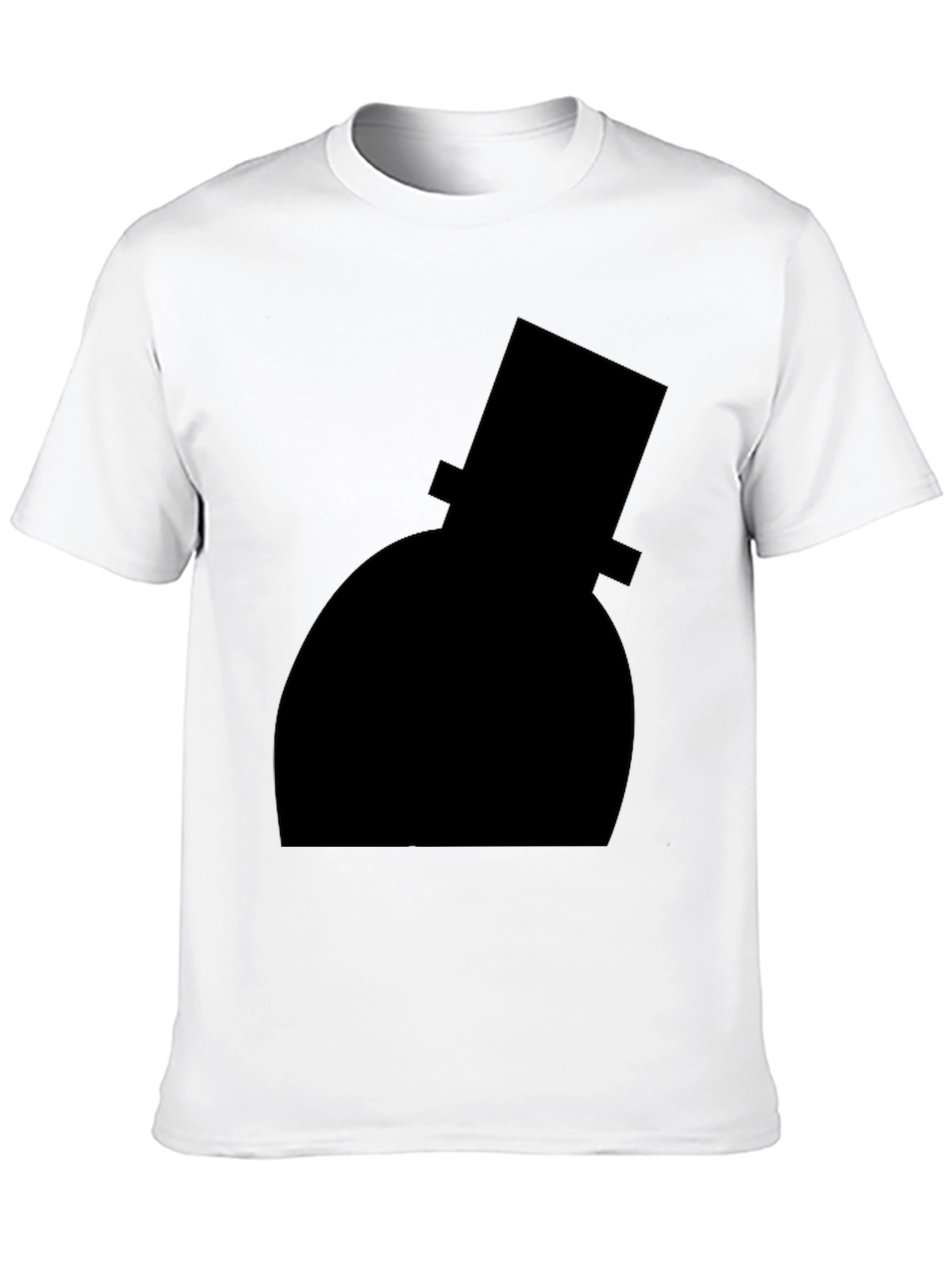 Top Hat Silhouette Black T-Shirt