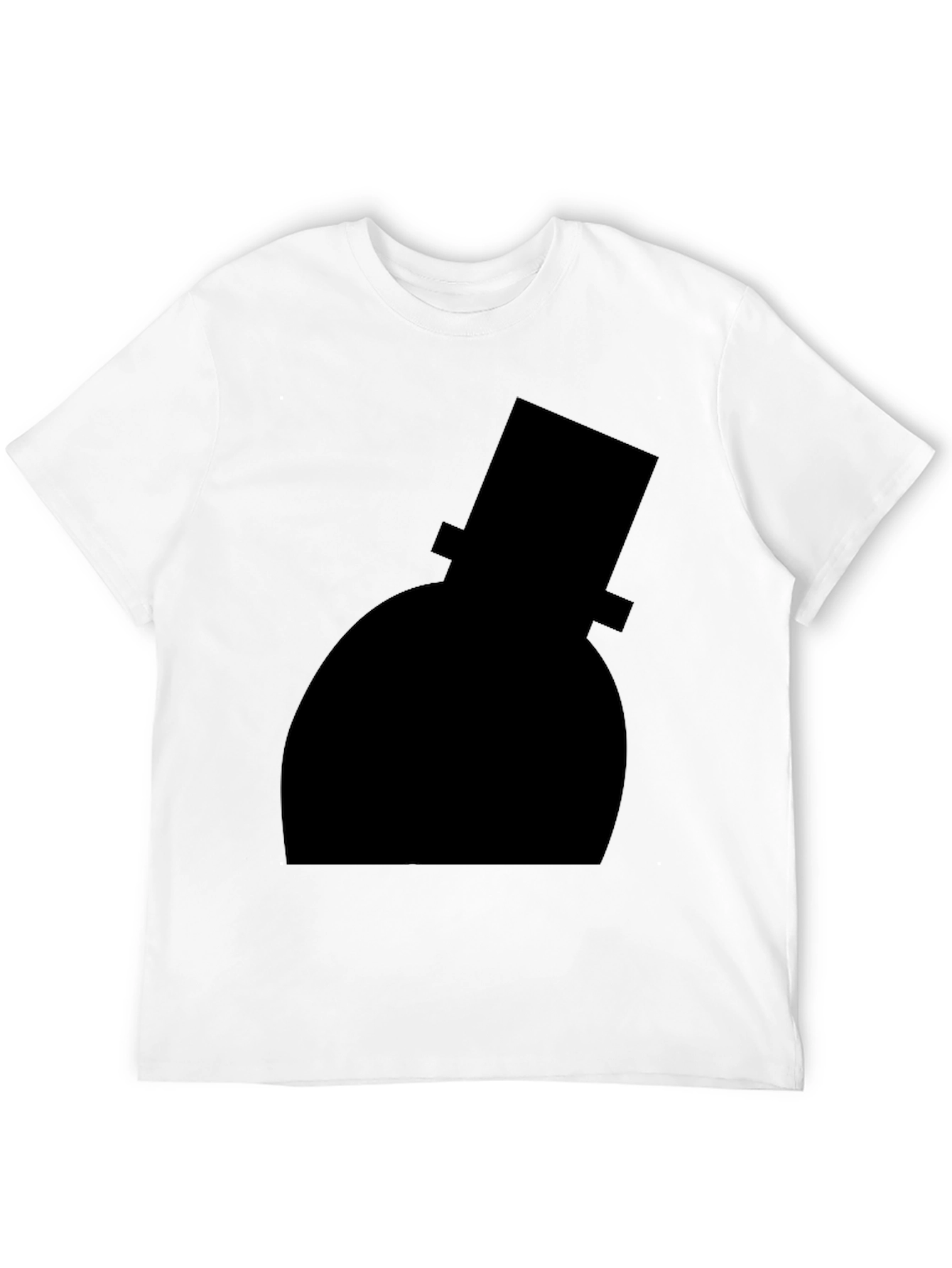 Top Hat Silhouette Black T-Shirt