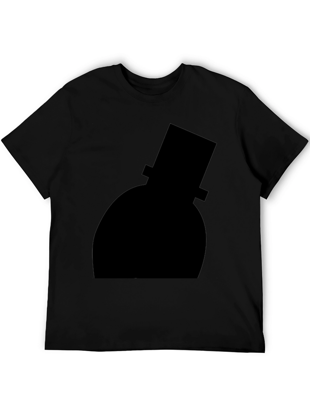 Top Hat Silhouette Black T-Shirt